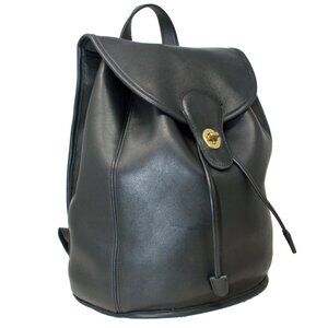 Coach XL Backpack Style 9943 in Black Leather, Travel Knapsack, UNISEX